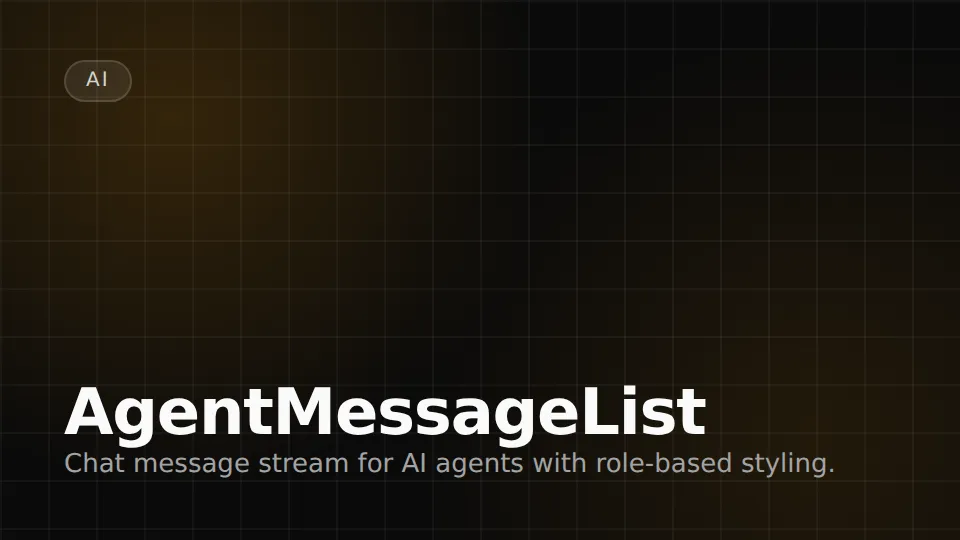 AgentMessageList preview