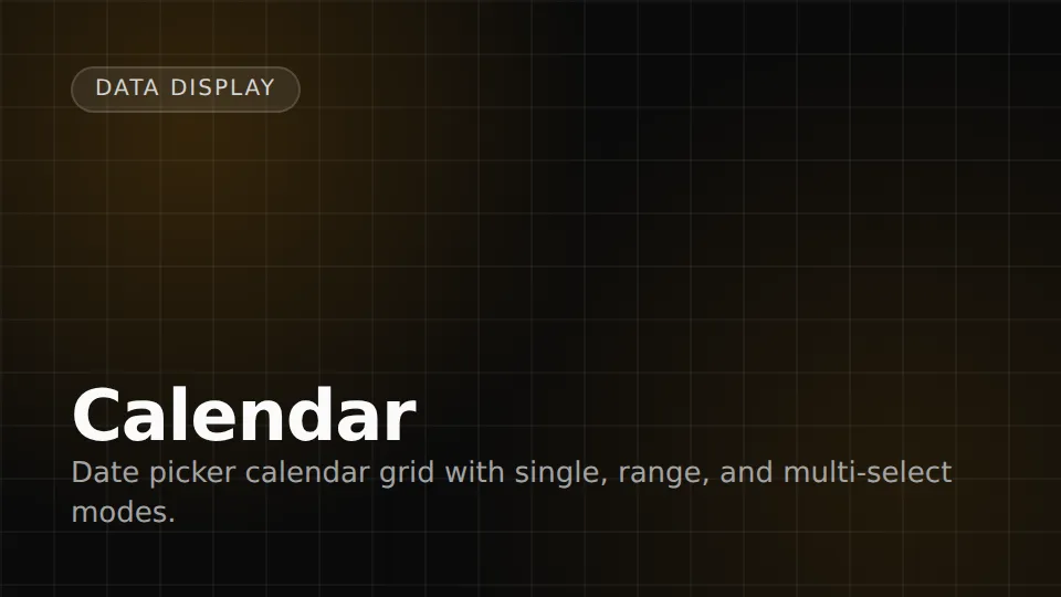 Calendar preview