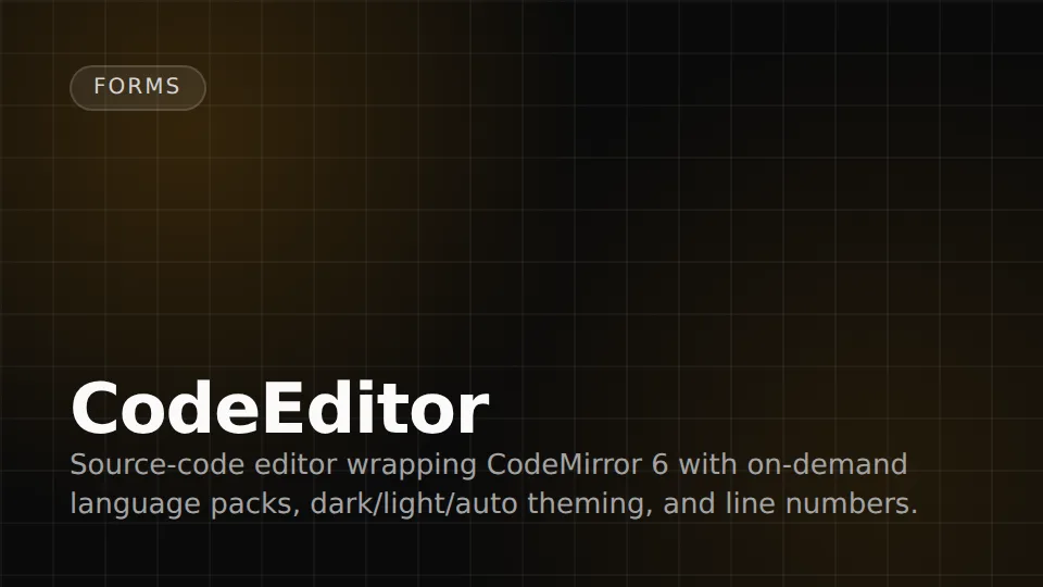 CodeEditor preview
