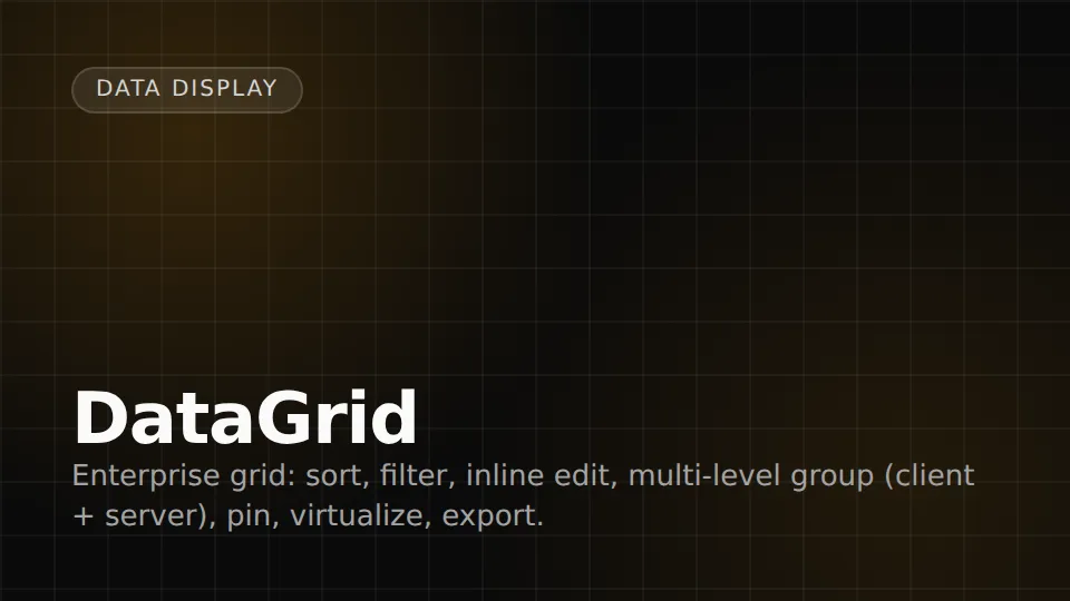 DataGrid preview