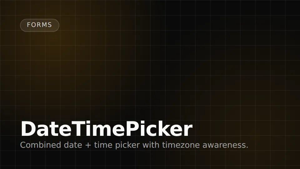 DateTimePicker preview