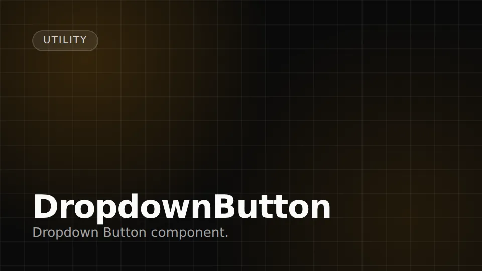 DropdownButton preview
