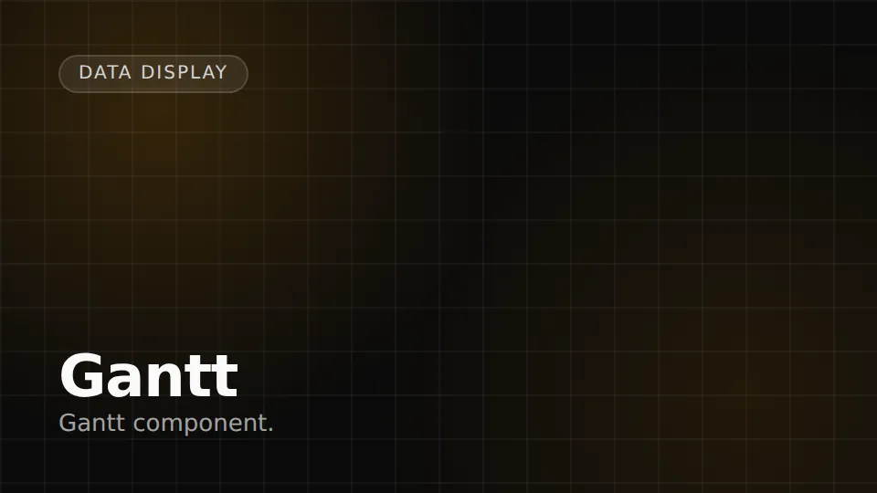 Gantt preview