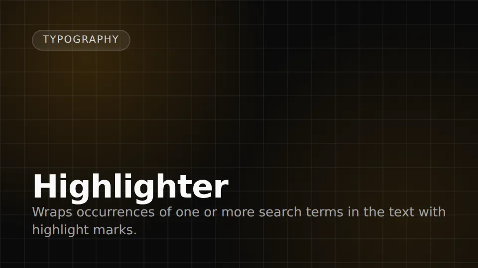 Highlighter preview