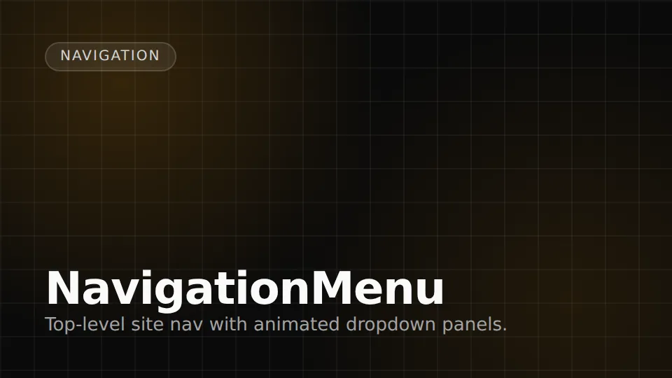 NavigationMenu preview