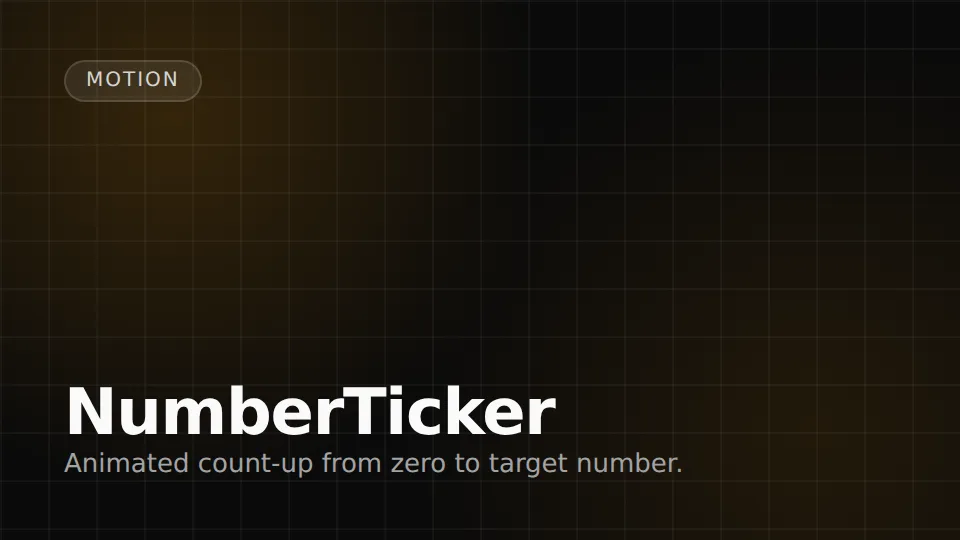 NumberTicker preview