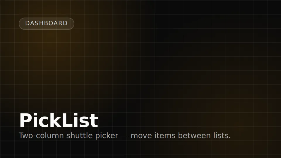 PickList preview