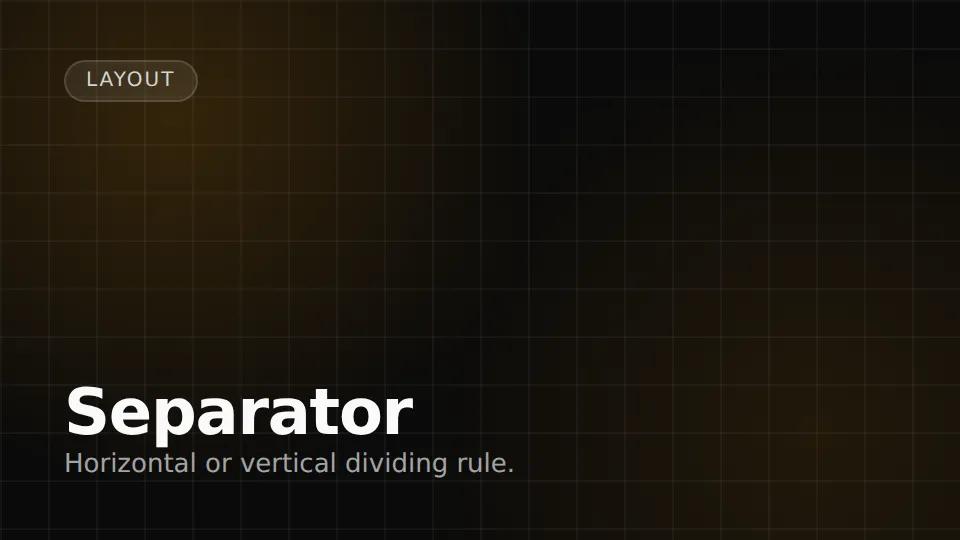 Separator preview