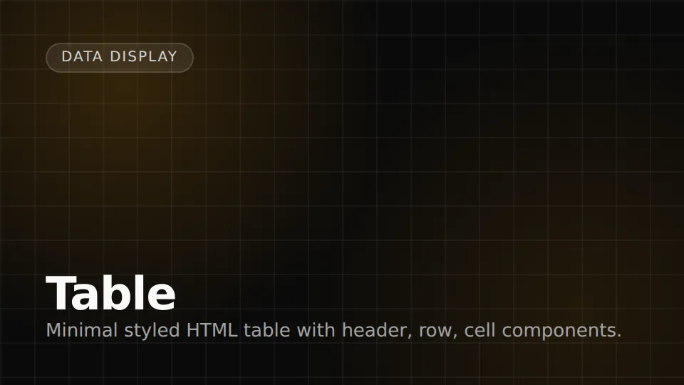 Table preview