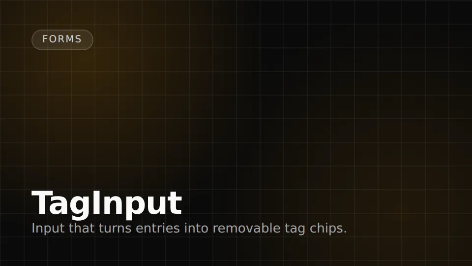 TagInput preview